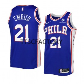 Philadelphia 76ers Joel Embiid 21 Nike 2022-2023 Icon Edition Royal Pelipaidat Swingman - Miesten